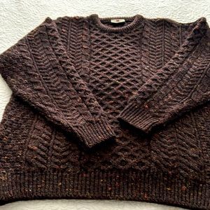 Men’s Irish wool sweater.